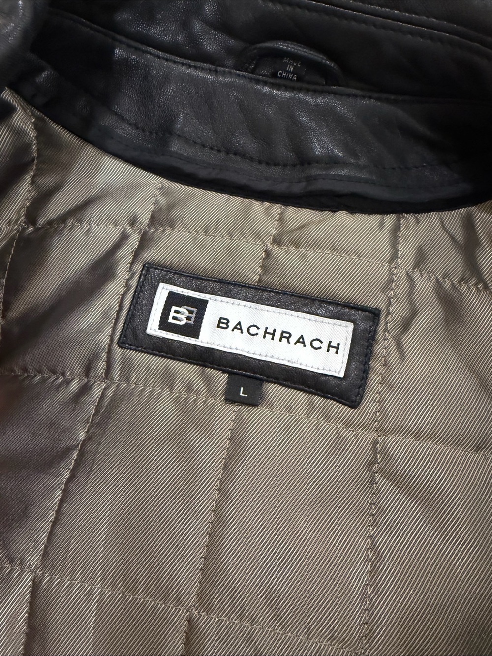 Vintage Bachrach Men's Black Jacket Size Large Like New - Picture 7 of 7